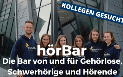 HörBAR – eine Bar von und für Gehörlose, Schwerhörige und Hörende