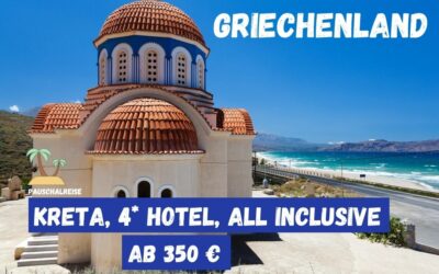 GRIECHENLAND 1 WOCHE ALL INCLUSIVE 4 STERNE AB 350 Euro